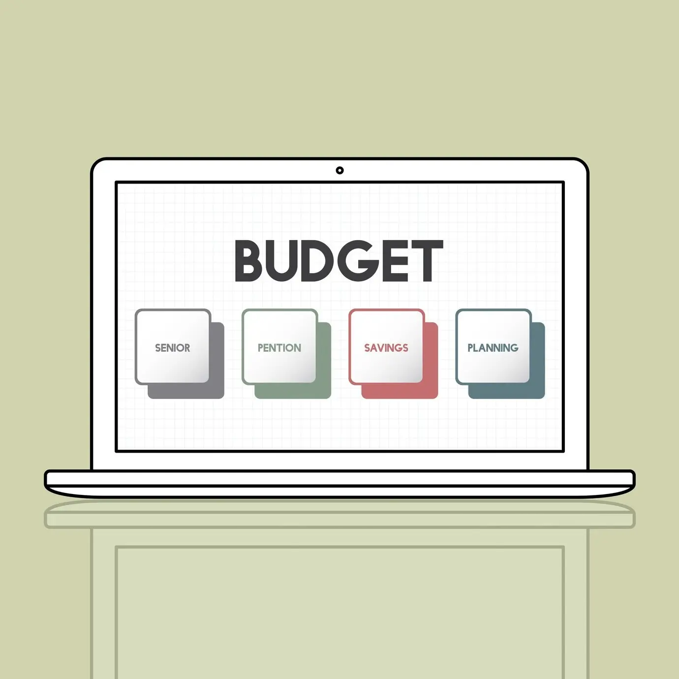 The concept of budgeting and investing for a retirement plan.