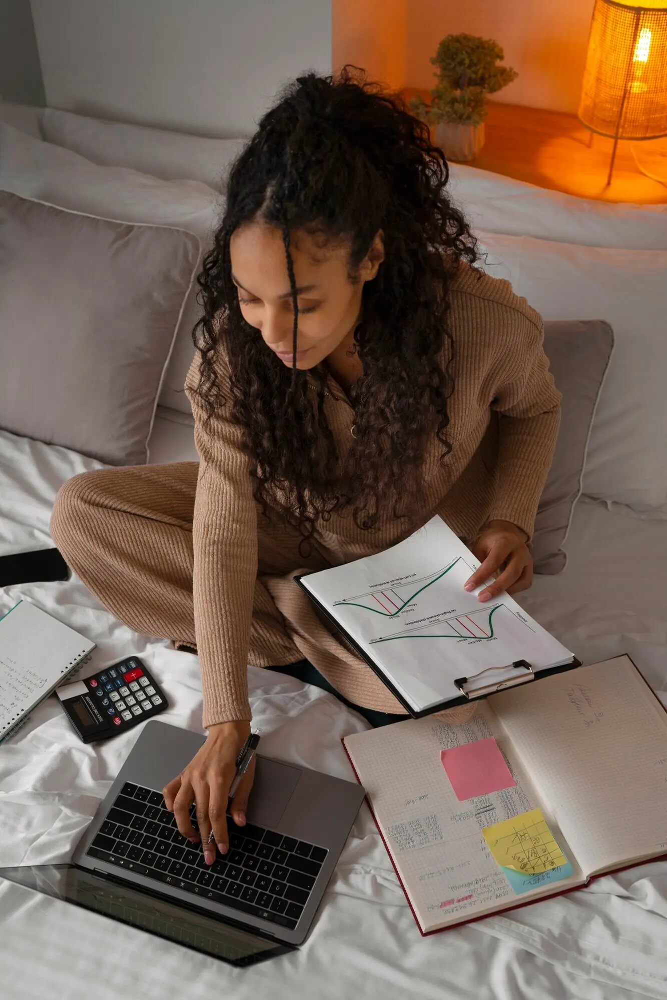 Full-length shot of a woman working as an economist.